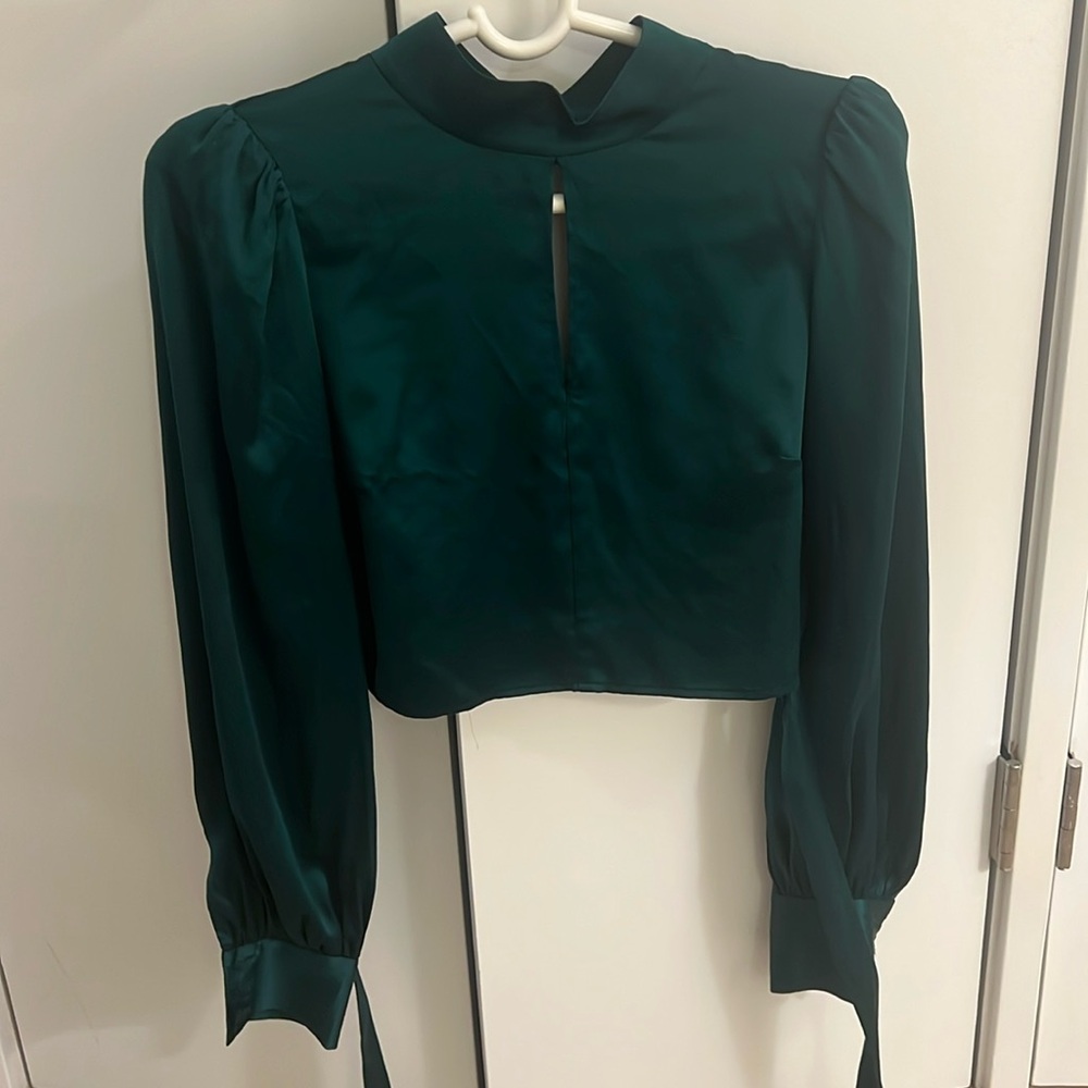 Reformation silk top open back